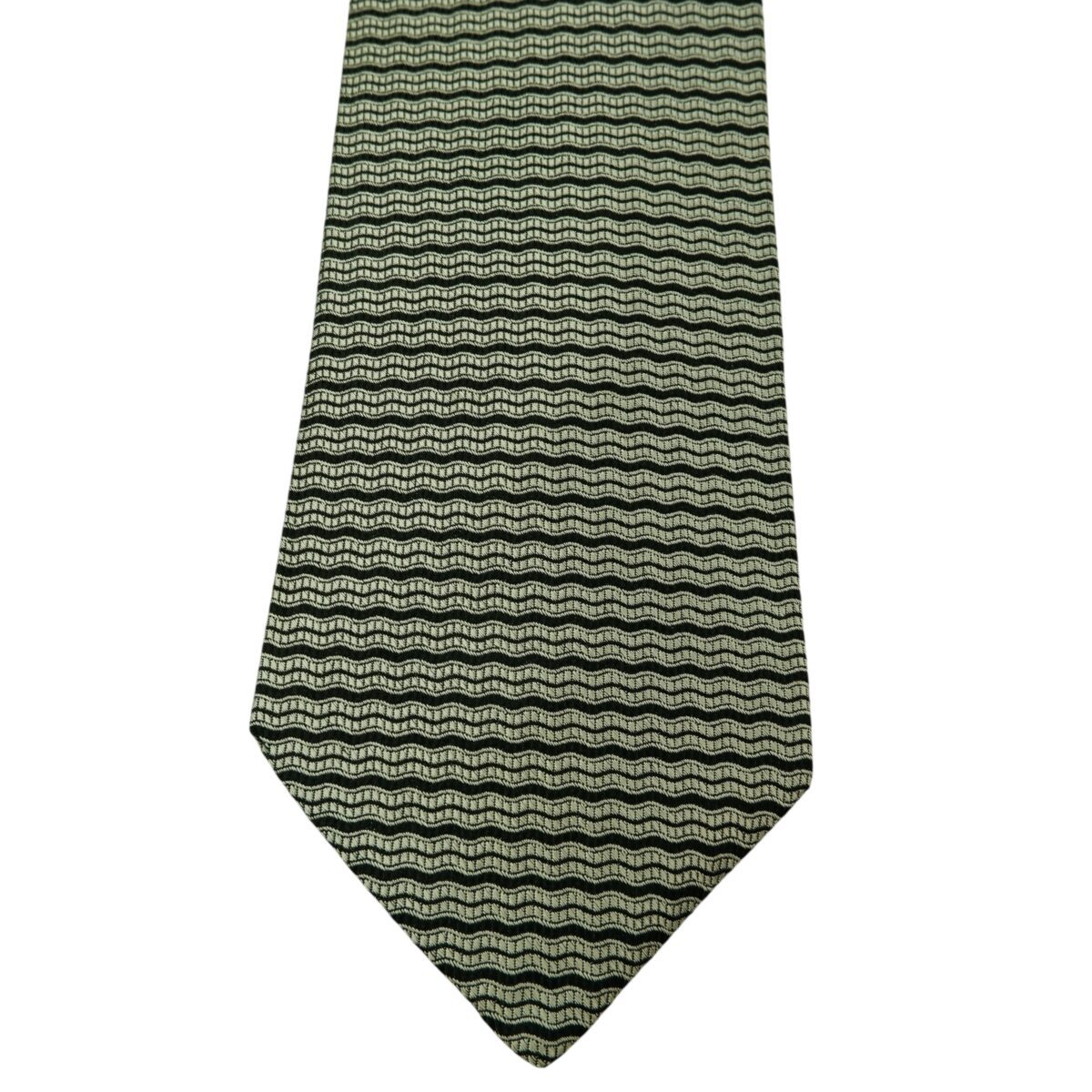 a15747 6 Brooks Brothers Tie Silk Black Silver Stripe USA (US Import Tax Included) มุมที่ 6