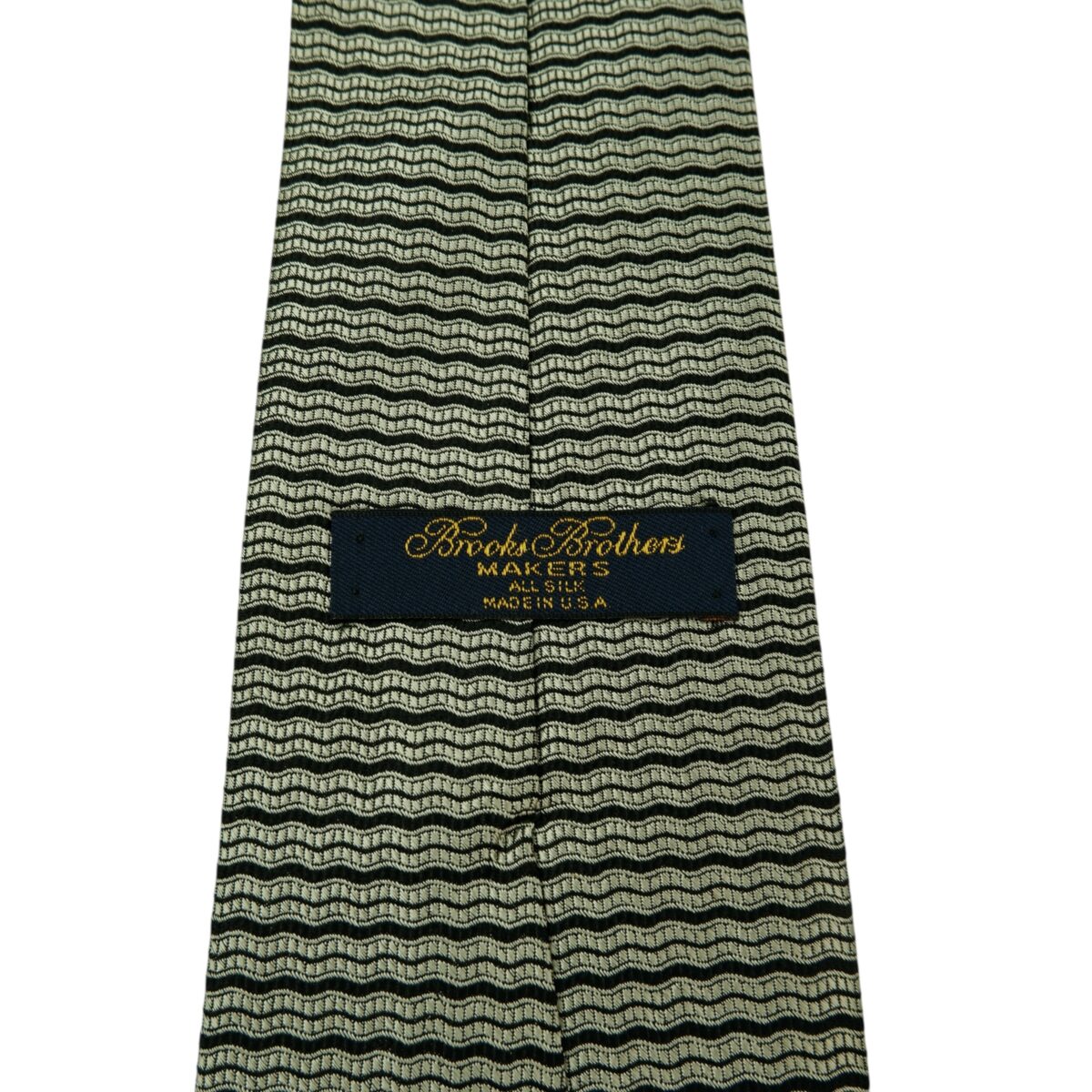 a15747 9 Brooks Brothers Tie Silk Black Silver Stripe USA (US Import Tax Included) มุมที่ 9