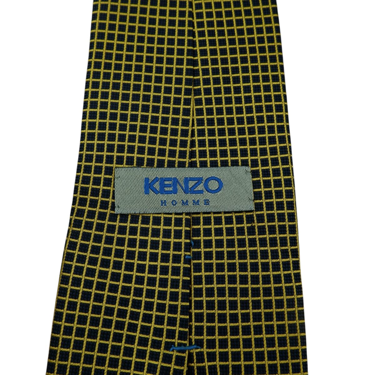 a15753 9 Kenzo Tie Silk Black Gold Geometric Japan (US Import Tax Included) มุมที่ 9
