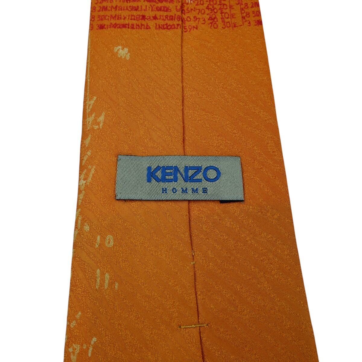 a15754 9 Kenzo Tie Silk Orange Japan (US Import Tax Included) มุมที่ 9