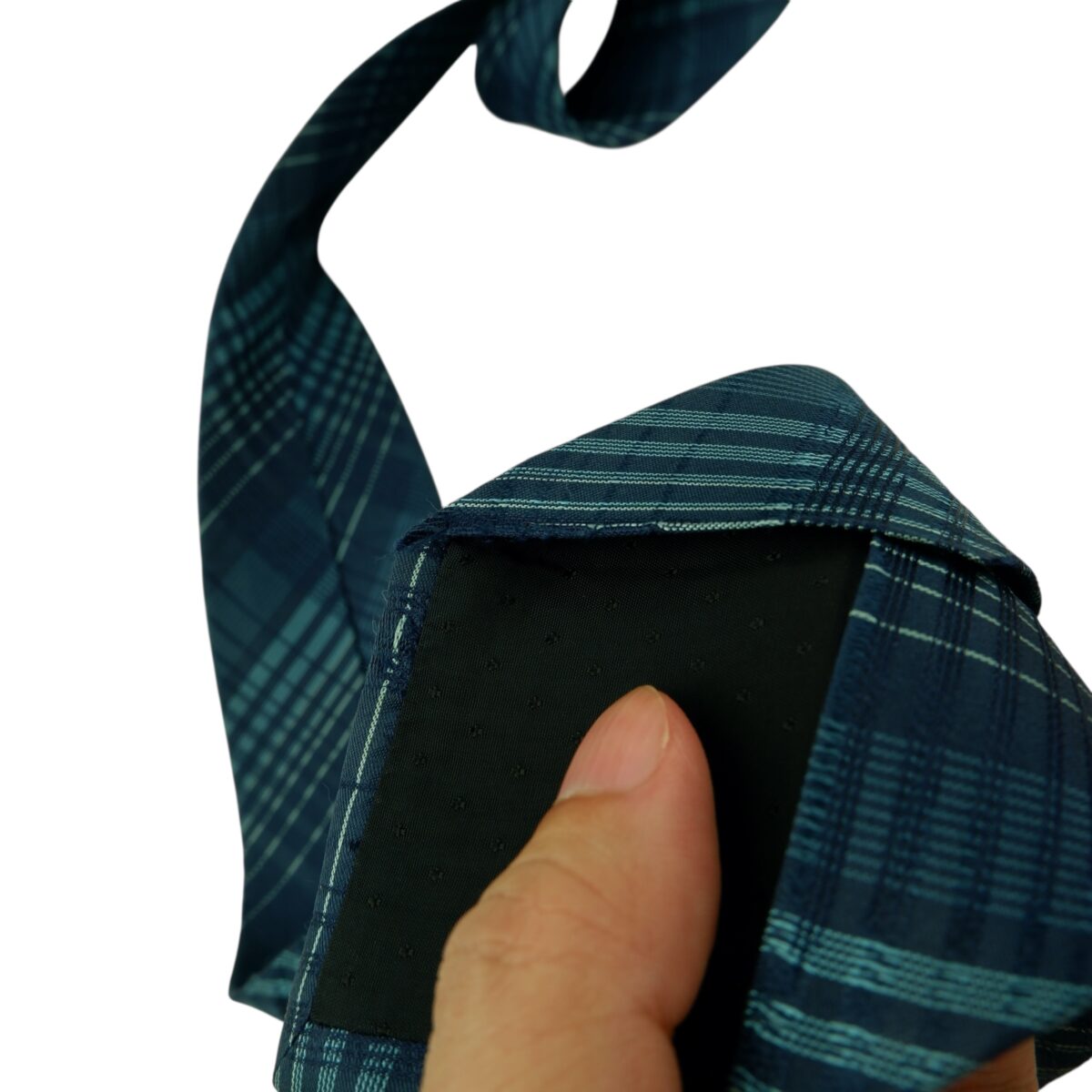 a15767 12 DKNY Tie Silk Dark Navy Check Japan (US Import Tax Included) มุมที่ 12