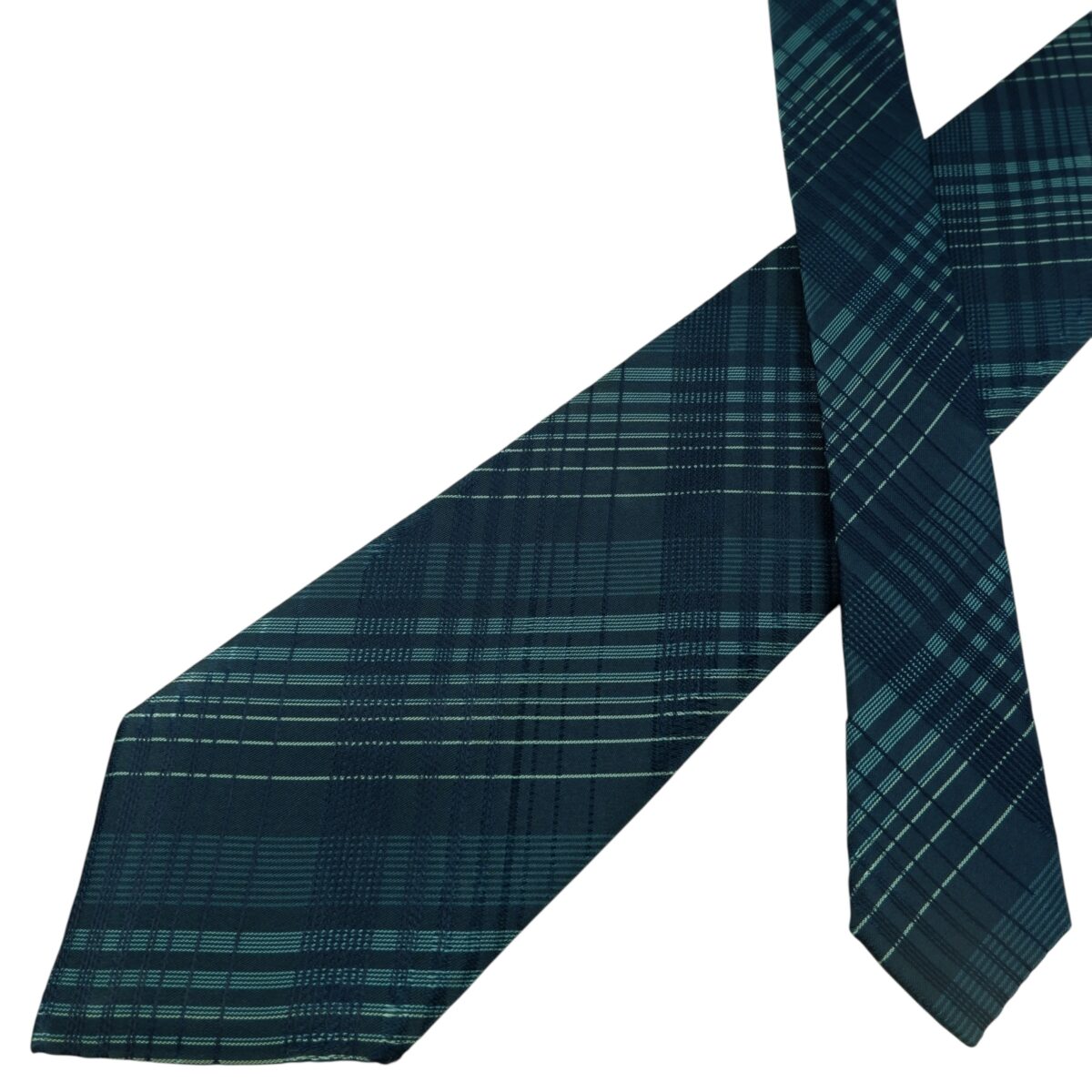 a15767 2 DKNY Tie Silk Dark Navy Check Japan (US Import Tax Included) มุมที่ 2