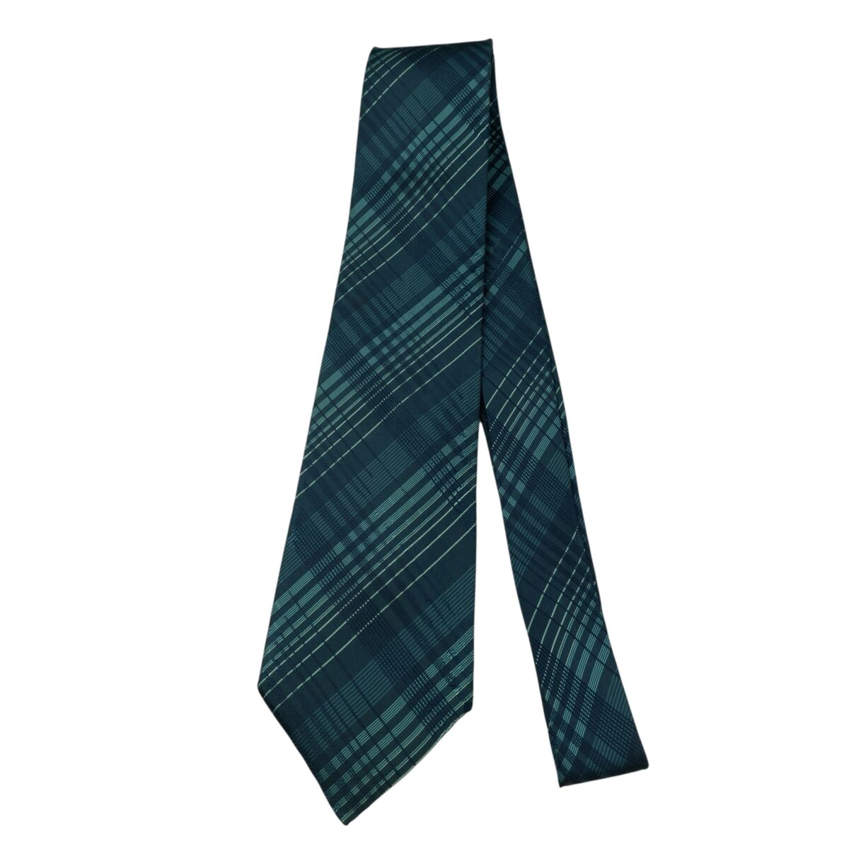 a15767 5 DKNY Tie Silk Dark Navy Check Japan (US Import Tax Included) มุมที่ 5