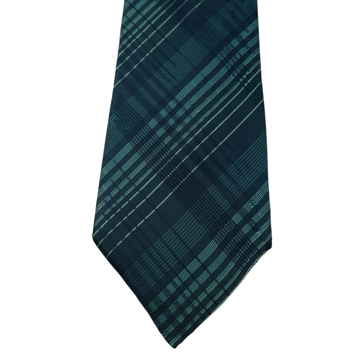 a15767 6 DKNY Tie Silk Dark Navy Check Japan (US Import Tax Included) มุมที่ 6