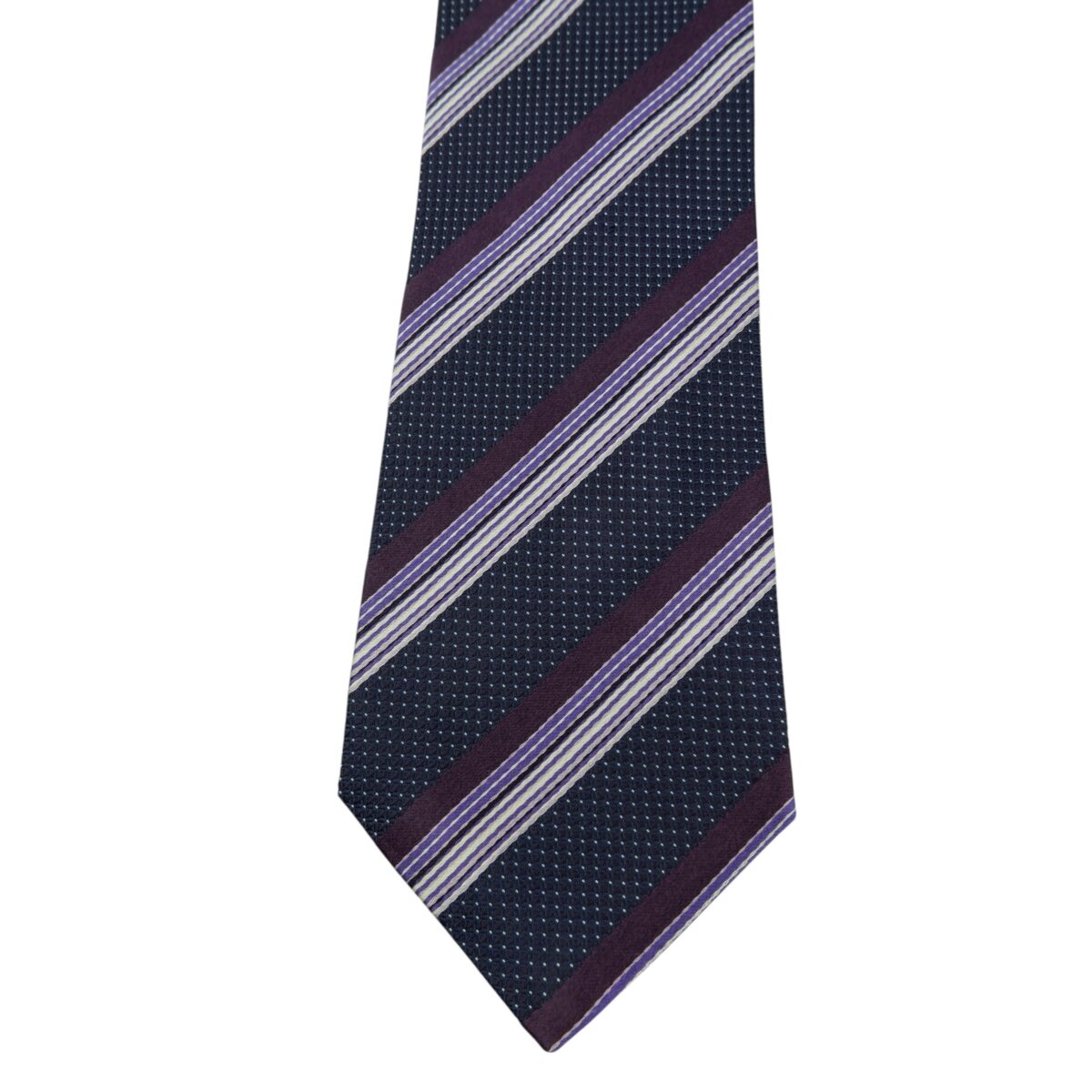 a15801 6 Paul Smith Tie Silk Purple Stripe Japan (US Import Tax Included) มุมที่ 6
