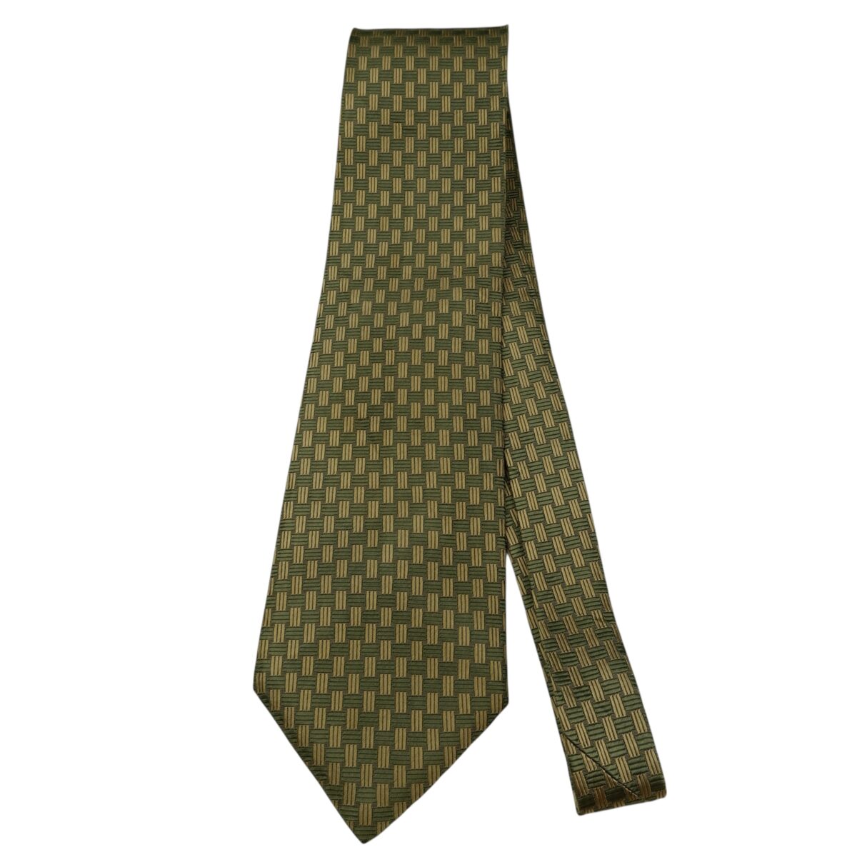 a15819 5 Ermenegildo Zegna Tie Silk Brown Italy (US Import Tax Included) มุมที่ 5