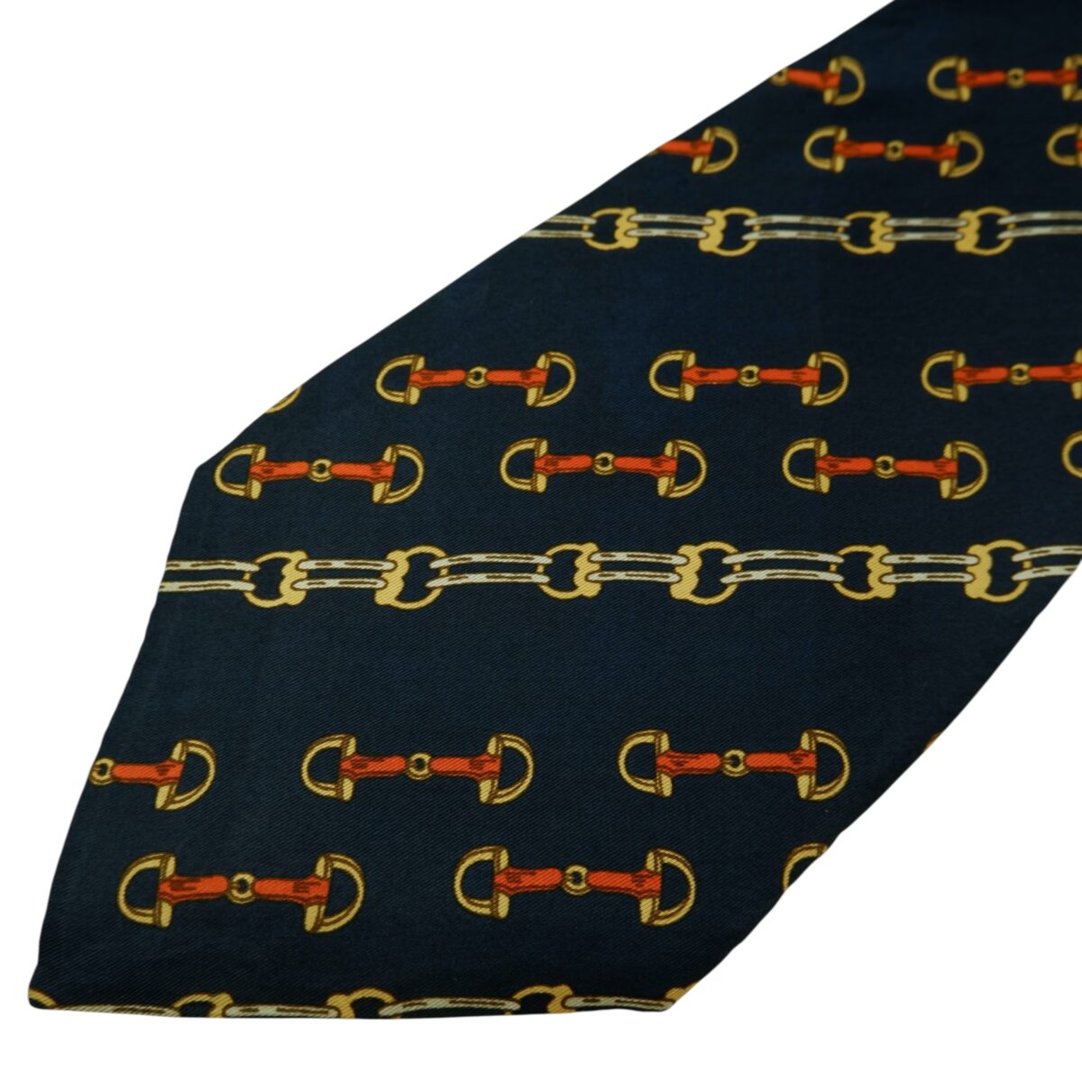 a15821 3 GANT Tie Silk Dark Navy Chain Stripe (US Import Tax Included) มุมที่ 3