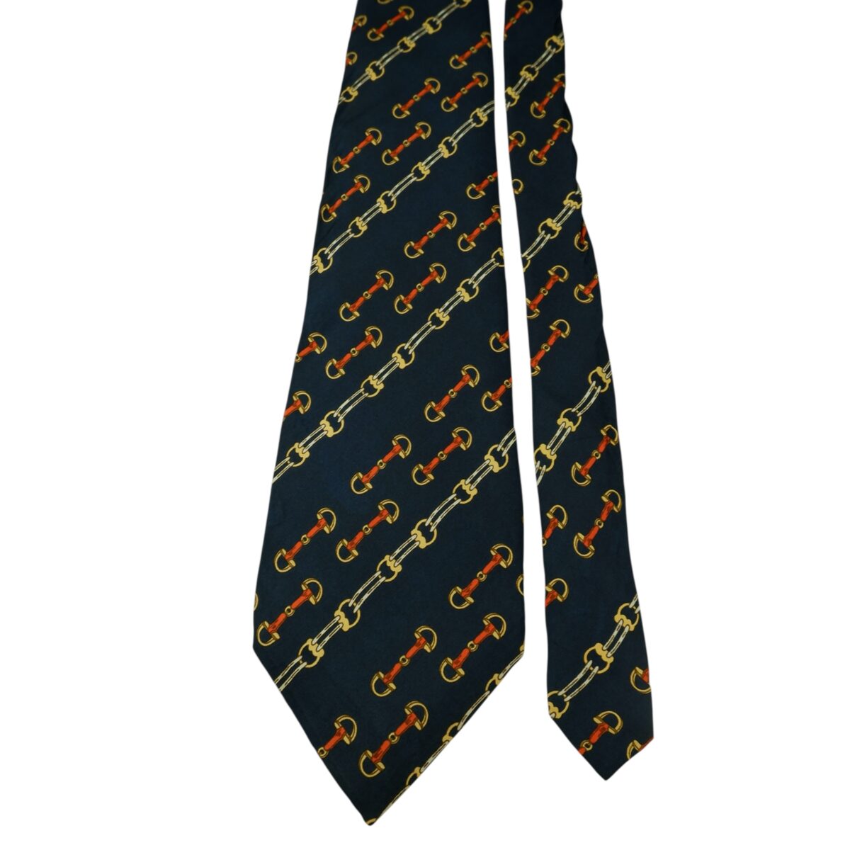 a15821 4 GANT Tie Silk Dark Navy Chain Stripe (US Import Tax Included) มุมที่ 4