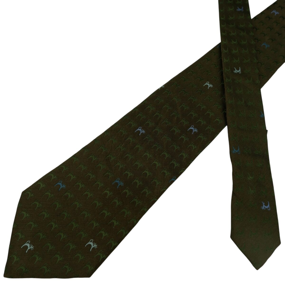 Marc Jacobs Tie Silk Cotton Dark Brown Geometric Italy (US Import Tax Included) | mesabb clothing Marc Jacobs Tie Silk Cotton Dark Brown Geometric Italy (US Import Tax Included) มุมที่ 2