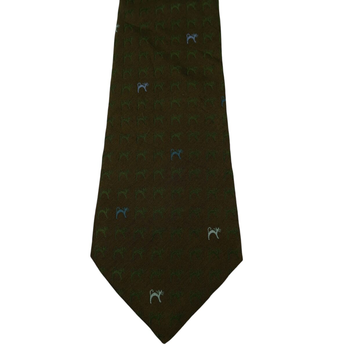 Marc Jacobs Tie Silk Cotton Dark Brown Geometric Italy (US Import Tax Included) | mesabb clothing Marc Jacobs Tie Silk Cotton Dark Brown Geometric Italy (US Import Tax Included) มุมที่ 6