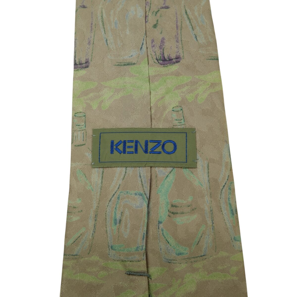 a15834 9 Kenzo Tie Silk Grey Bottle Japan (US Import Tax Included) มุมที่ 9