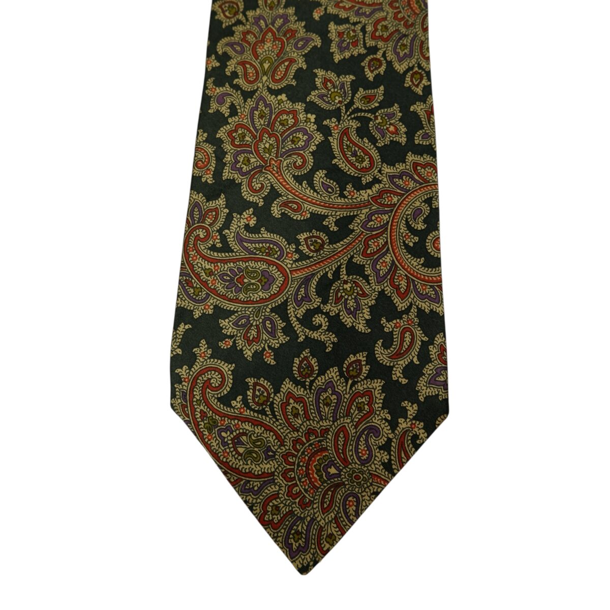 Yves Saint Laurent Tie Silk Black Paisley Japan (US Import Tax Included) | mesabb clothing Yves Saint Laurent Tie Silk Black Paisley Japan (US Import Tax Included) มุมที่ 6