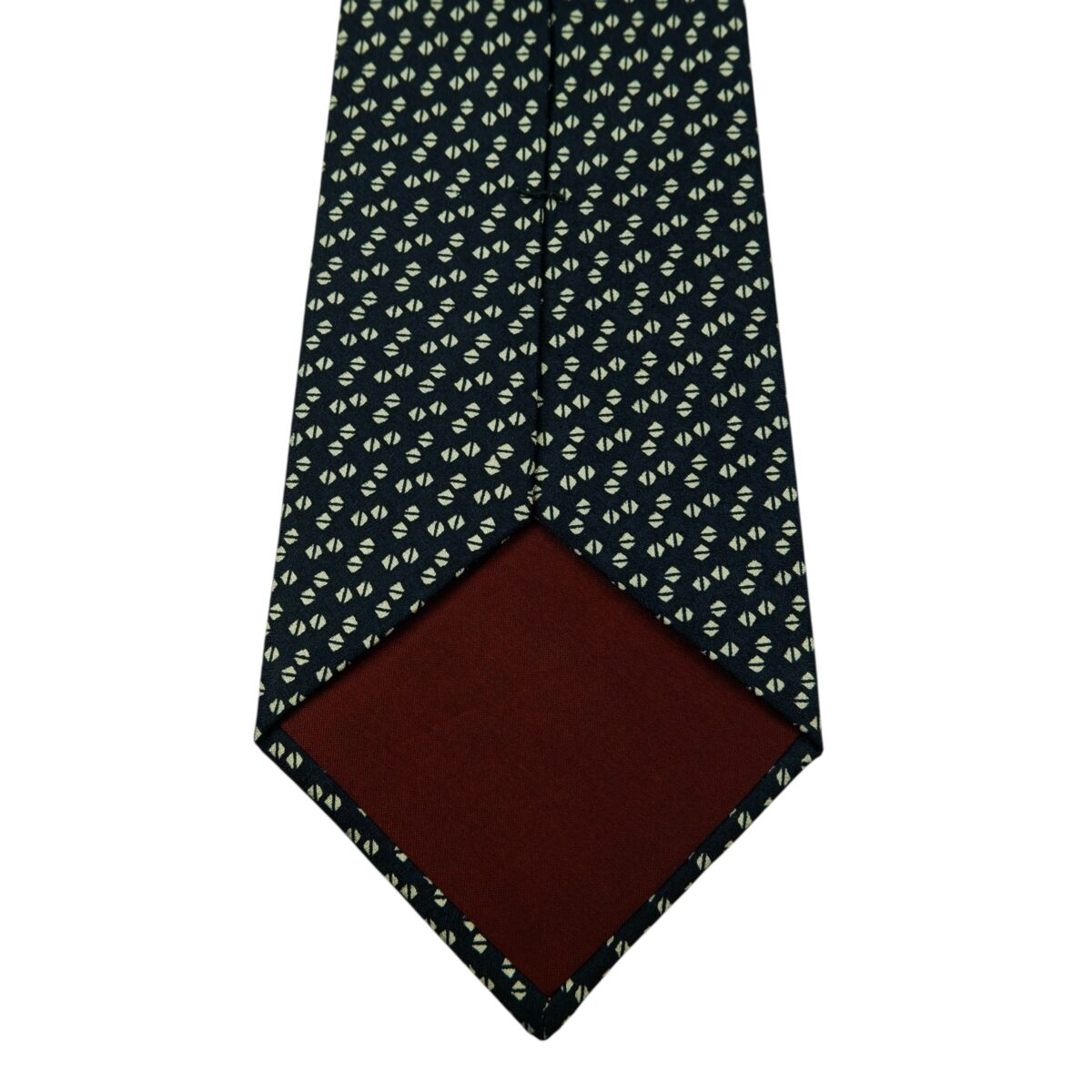 a15863 8 Jim Thompson Tie Silk Dark Navy Geometric Thailand (US Import Tax Included) มุมที่ 8