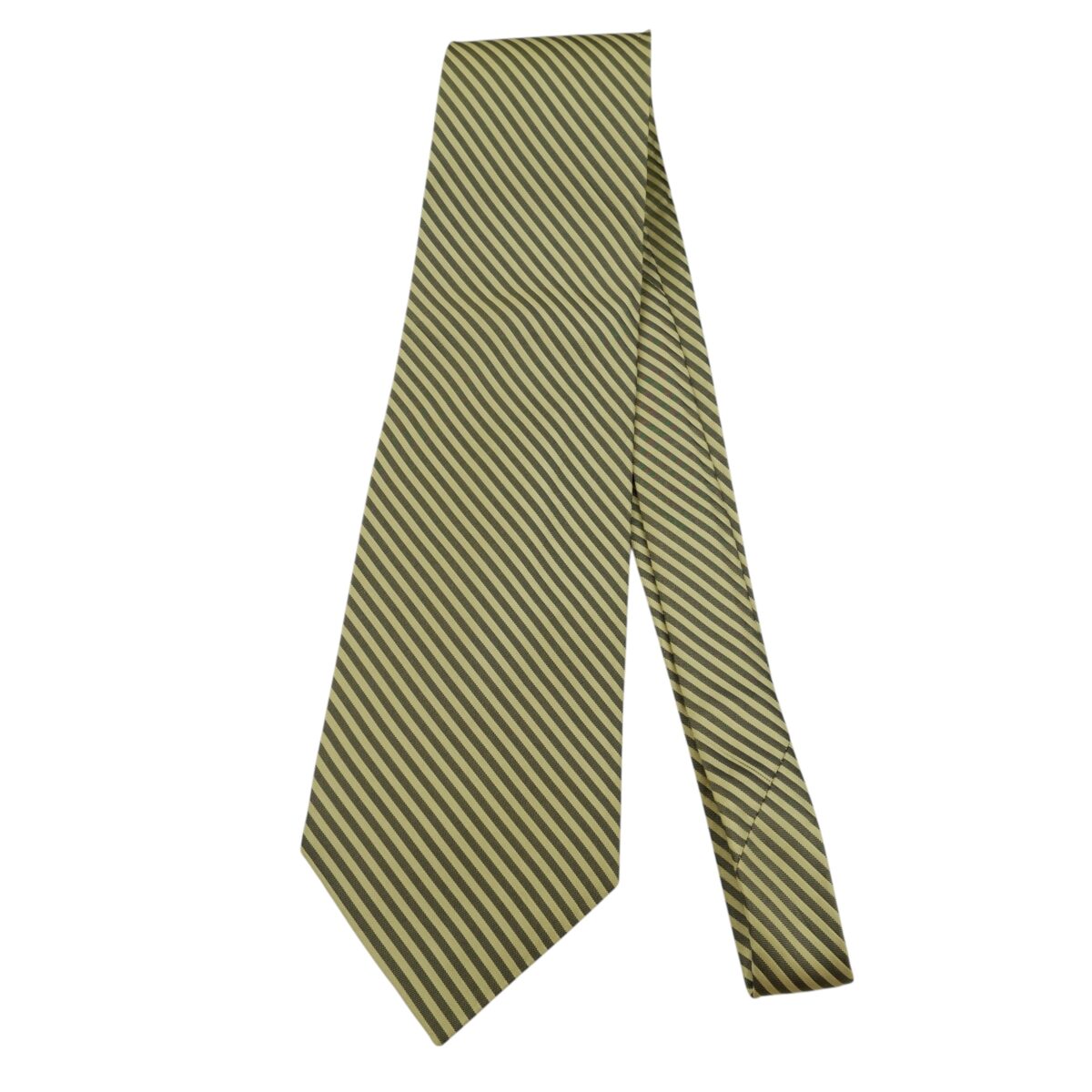 a15872 5 Jim Thompson Tie Silk Brown Stripe Thailand (US Import Tax Included) มุมที่ 5