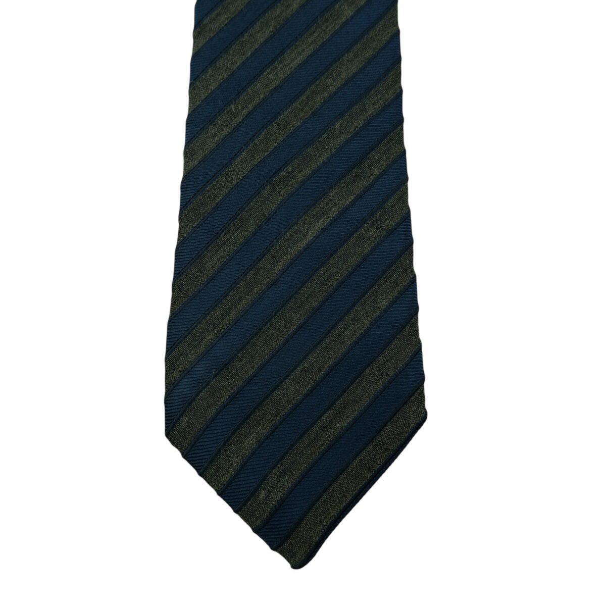 Hugo Boss Tie Silk Navy Grey Stripe Italy (US Import Tax Included) | mesabb clothing Hugo Boss Tie Silk Navy Grey Stripe Italy (US Import Tax Included) มุมที่ 6