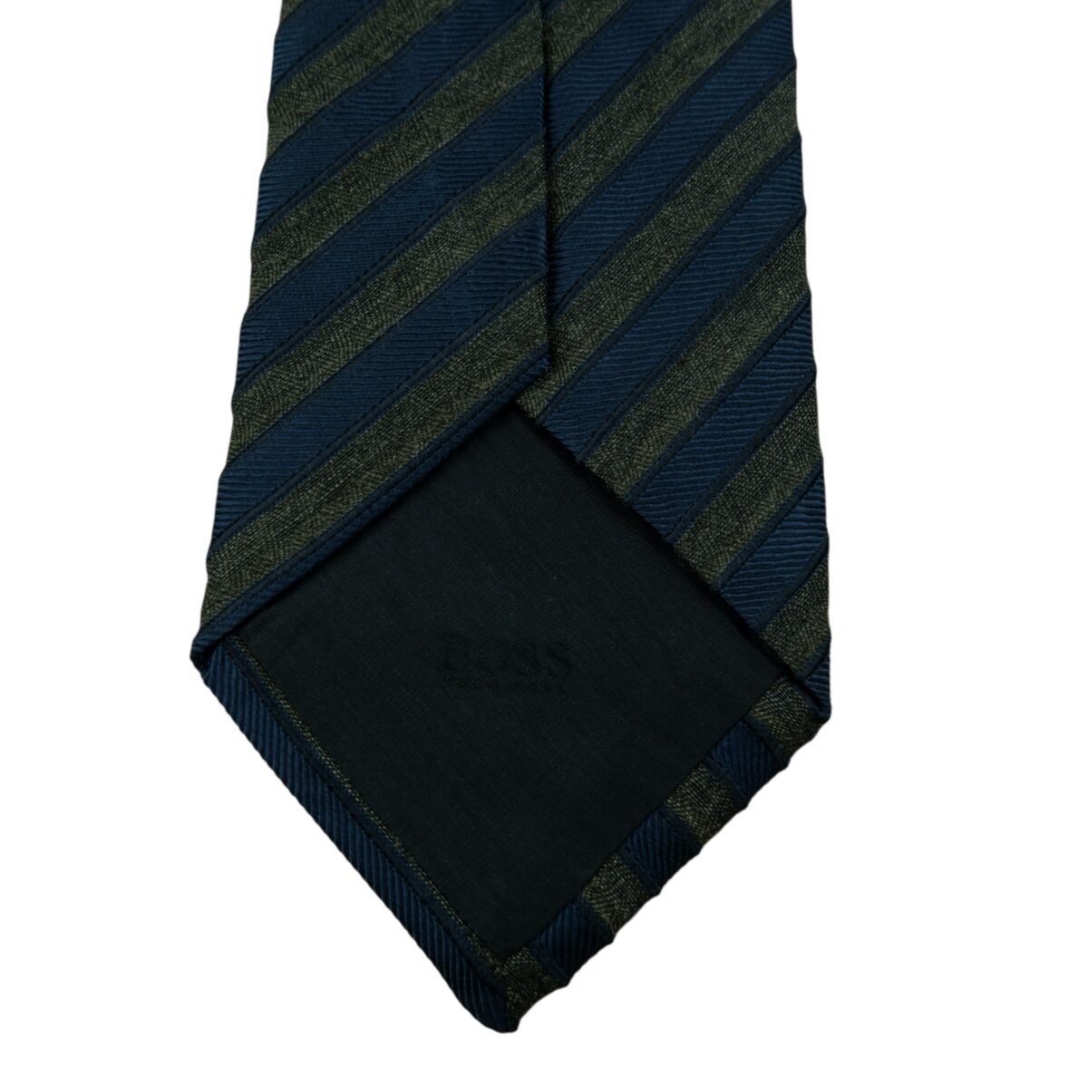 Hugo Boss Tie Silk Navy Grey Stripe Italy (US Import Tax Included) | mesabb clothing Hugo Boss Tie Silk Navy Grey Stripe Italy (US Import Tax Included) มุมที่ 8