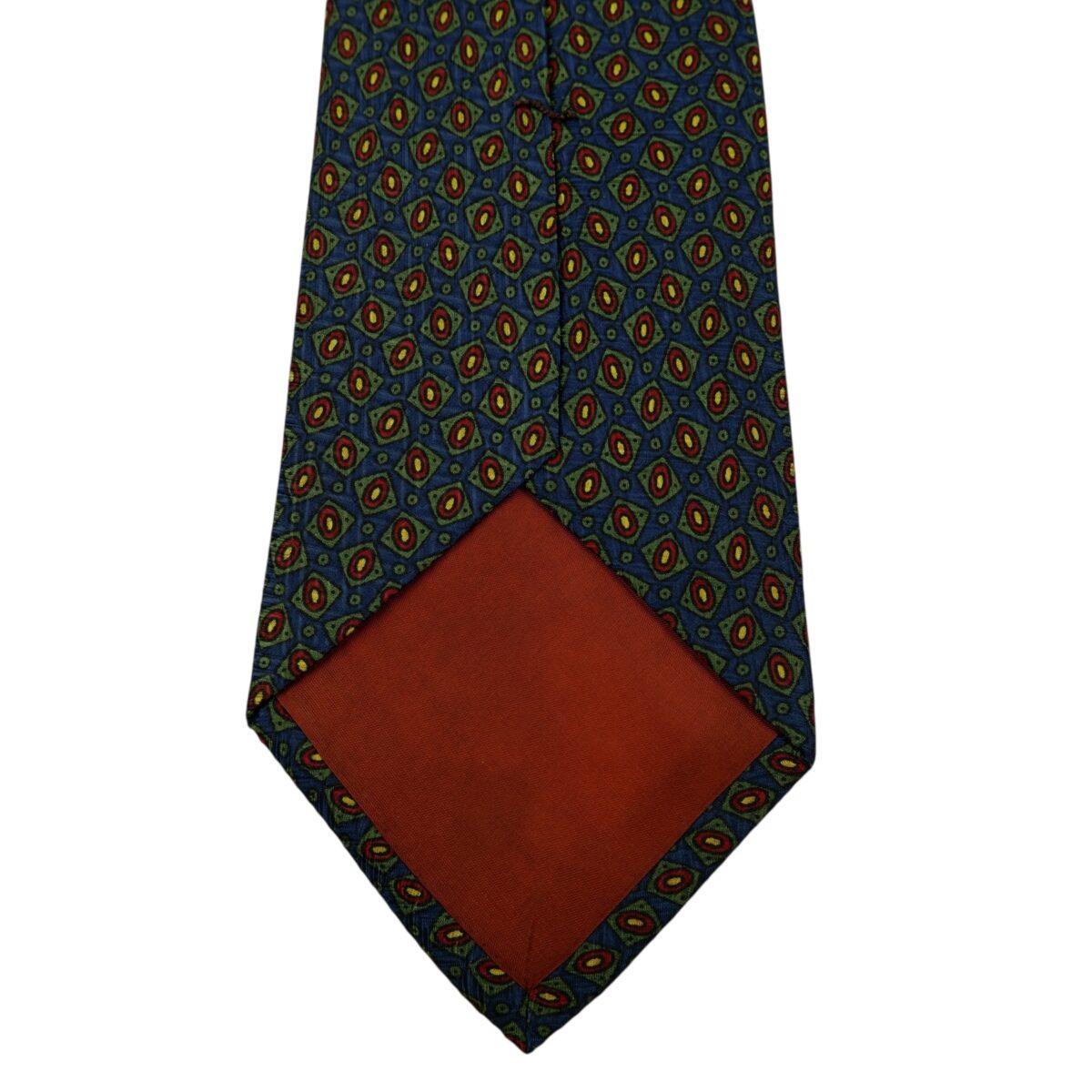 a15892 8 Ralph Lauren Tie Silk Dark Navy Geometric USA (US Import Tax Included) มุมที่ 8