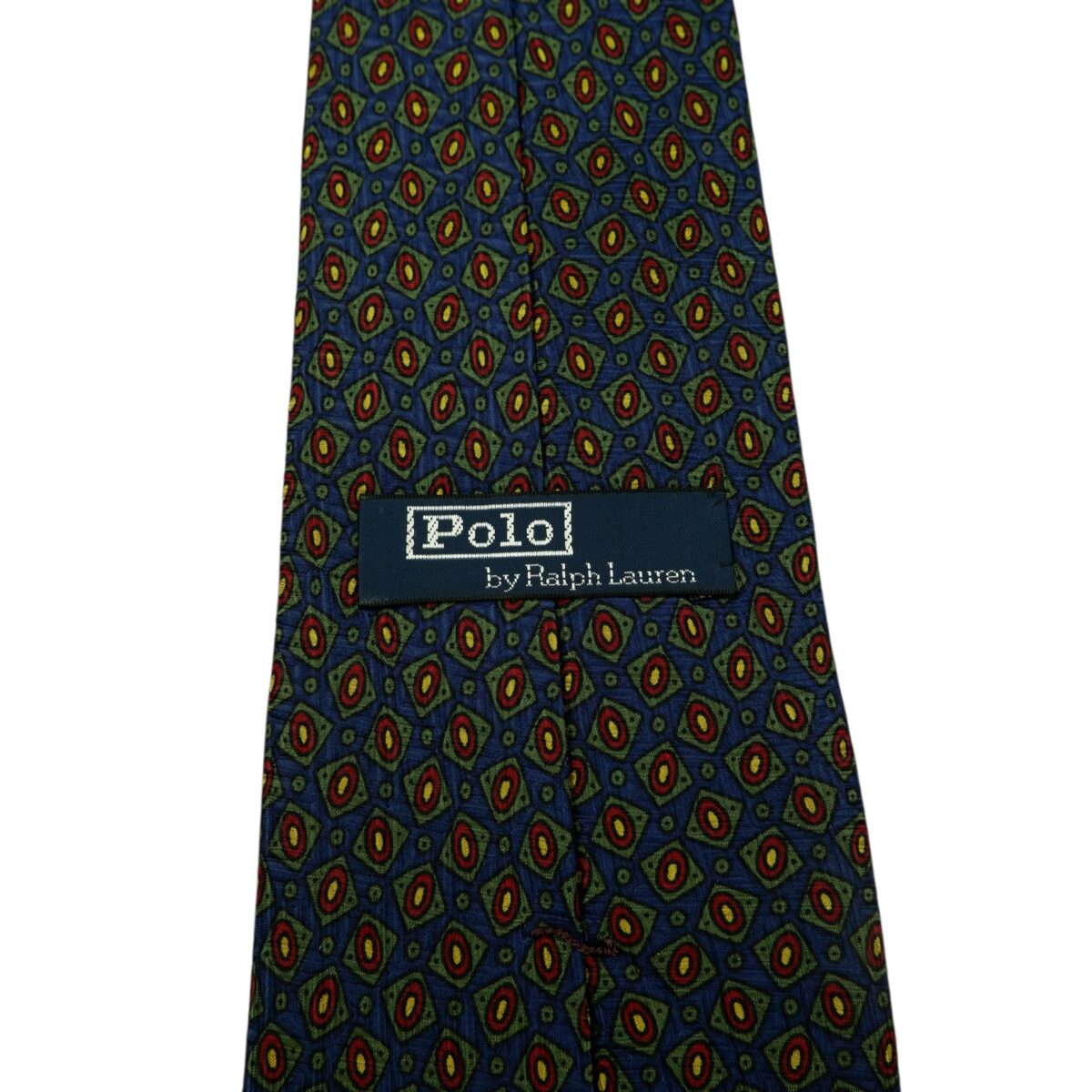 a15892 9 Ralph Lauren Tie Silk Dark Navy Geometric USA (US Import Tax Included) มุมที่ 9