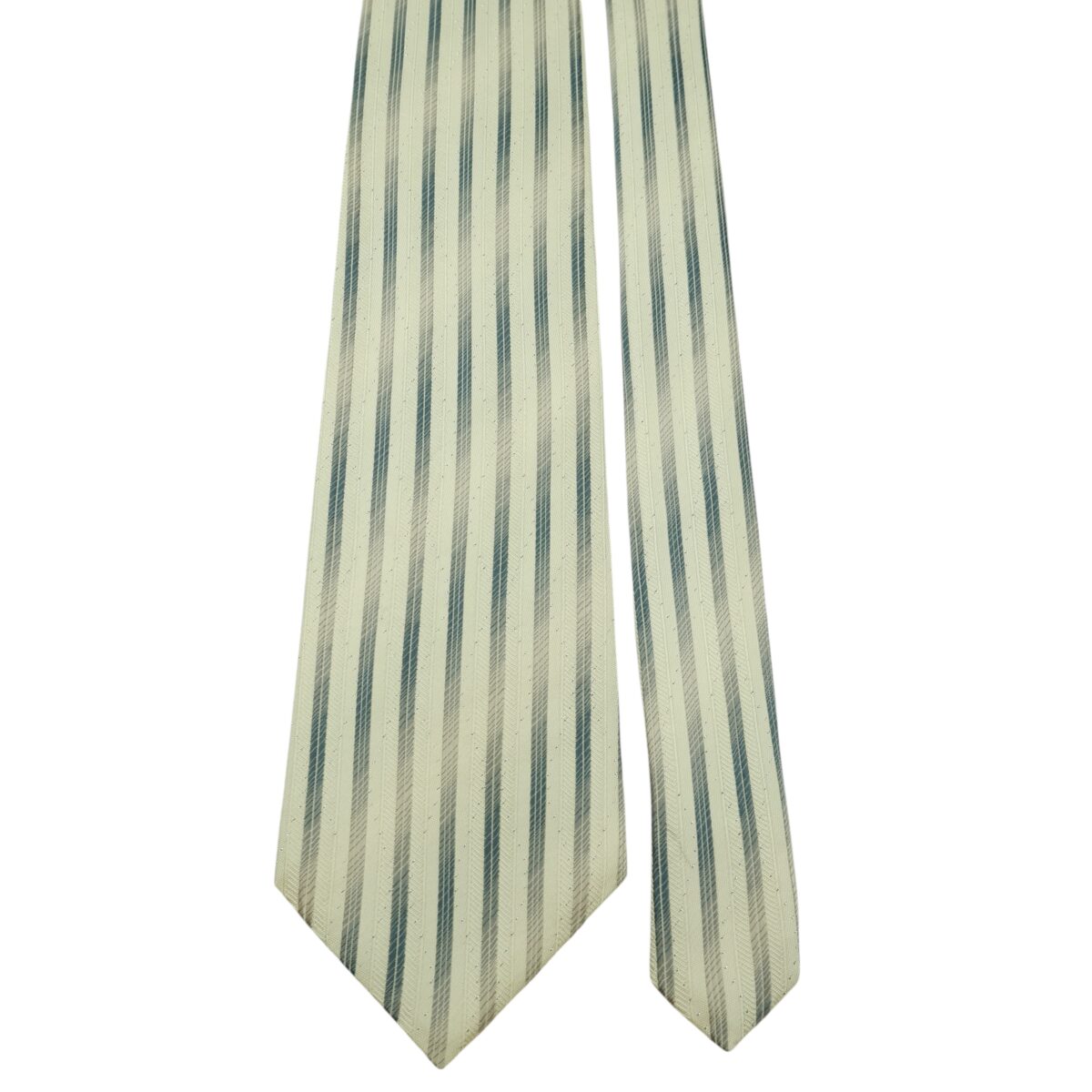Roberta Di Camerino Tie Silk White Stripe Korea (US Import Tax Included) | mesabb clothing Roberta Di Camerino Tie Silk White Stripe Korea (US Import Tax Included) มุมที่ 3