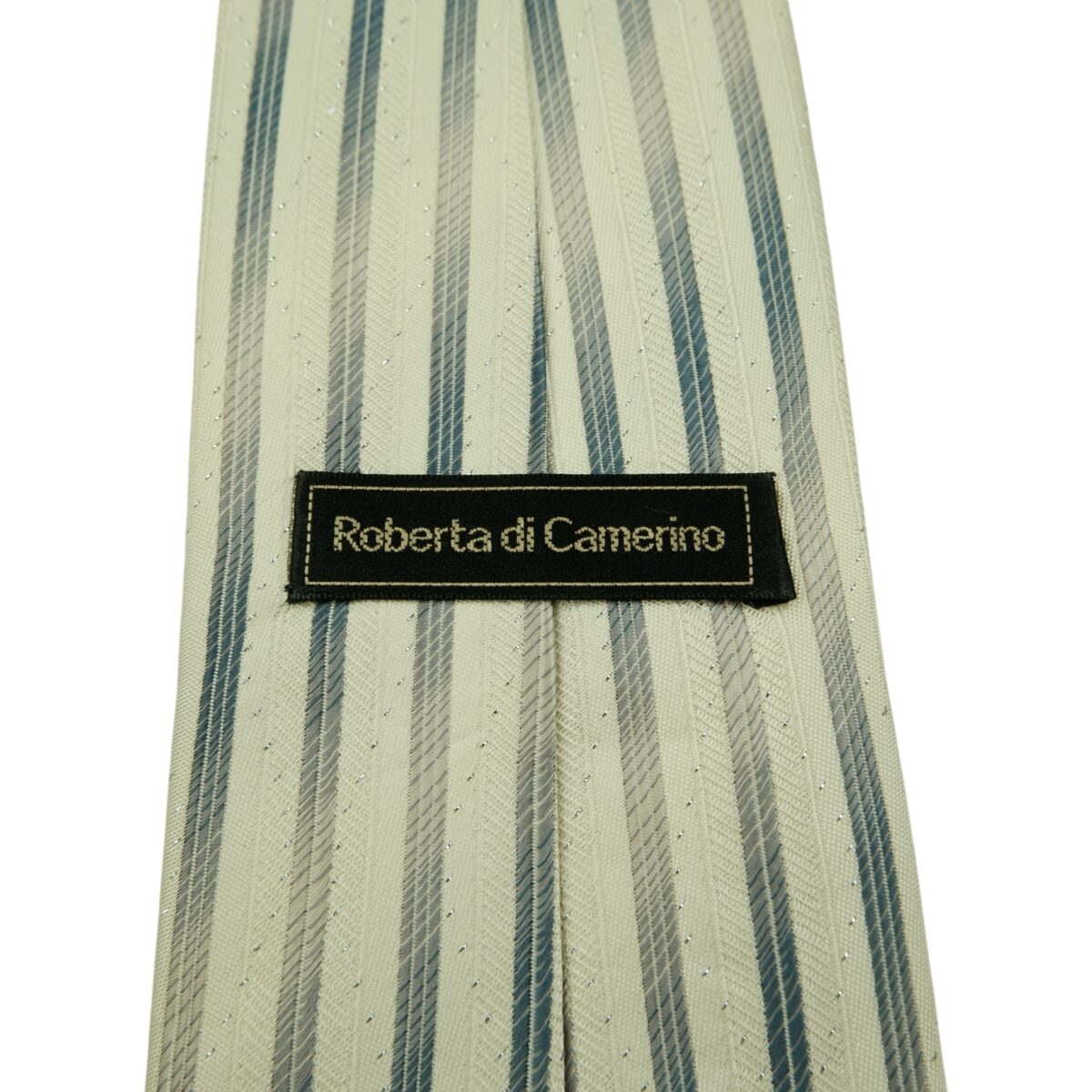 Roberta Di Camerino Tie Silk White Stripe Korea (US Import Tax Included) | mesabb clothing Roberta Di Camerino Tie Silk White Stripe Korea (US Import Tax Included) มุมที่ 9