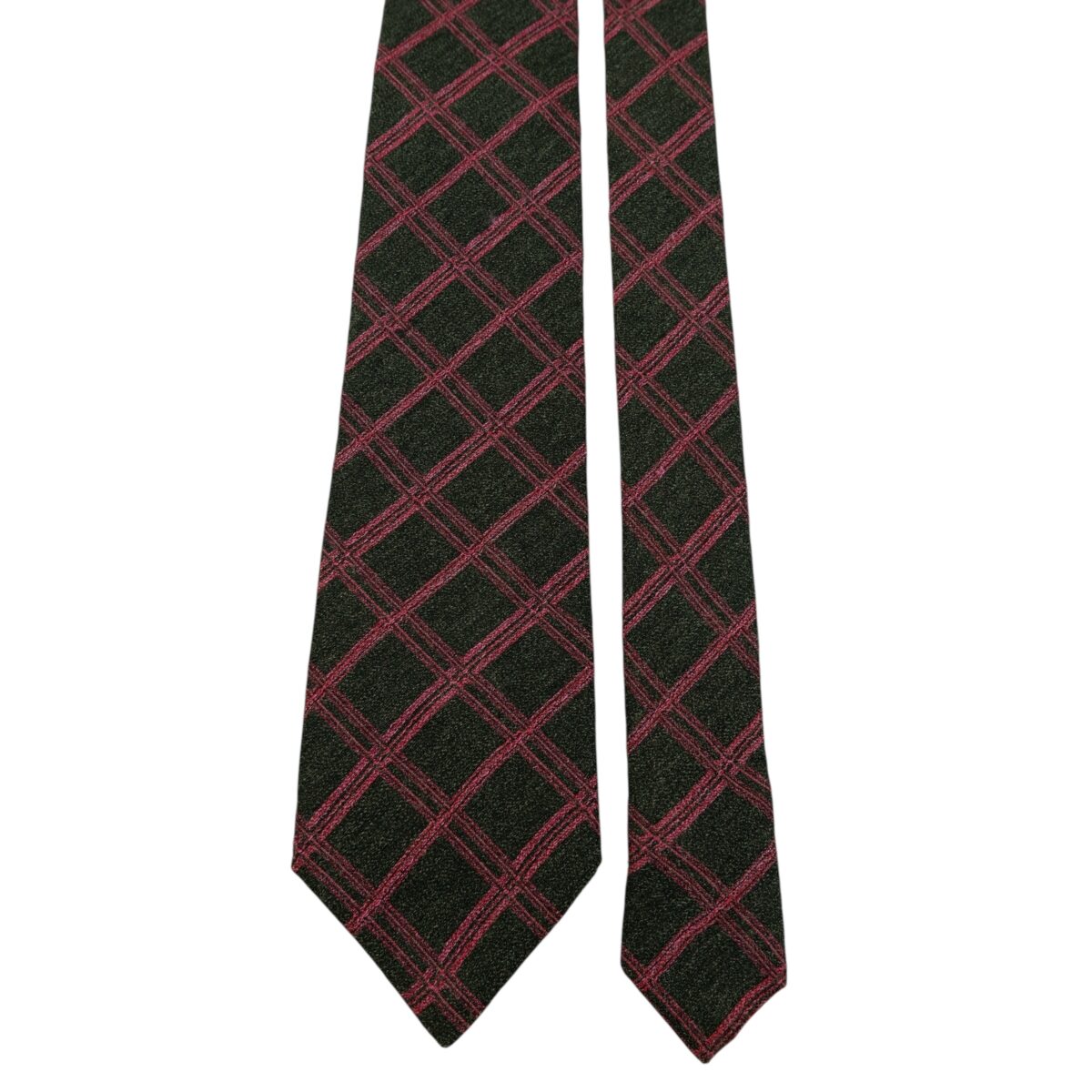 Renoma Tie PE Dark Grey Pink Check Korea (US Import Tax Included) | mesabb clothing Renoma Tie PE Dark Grey Pink Check Korea (US Import Tax Included) มุมที่ 3