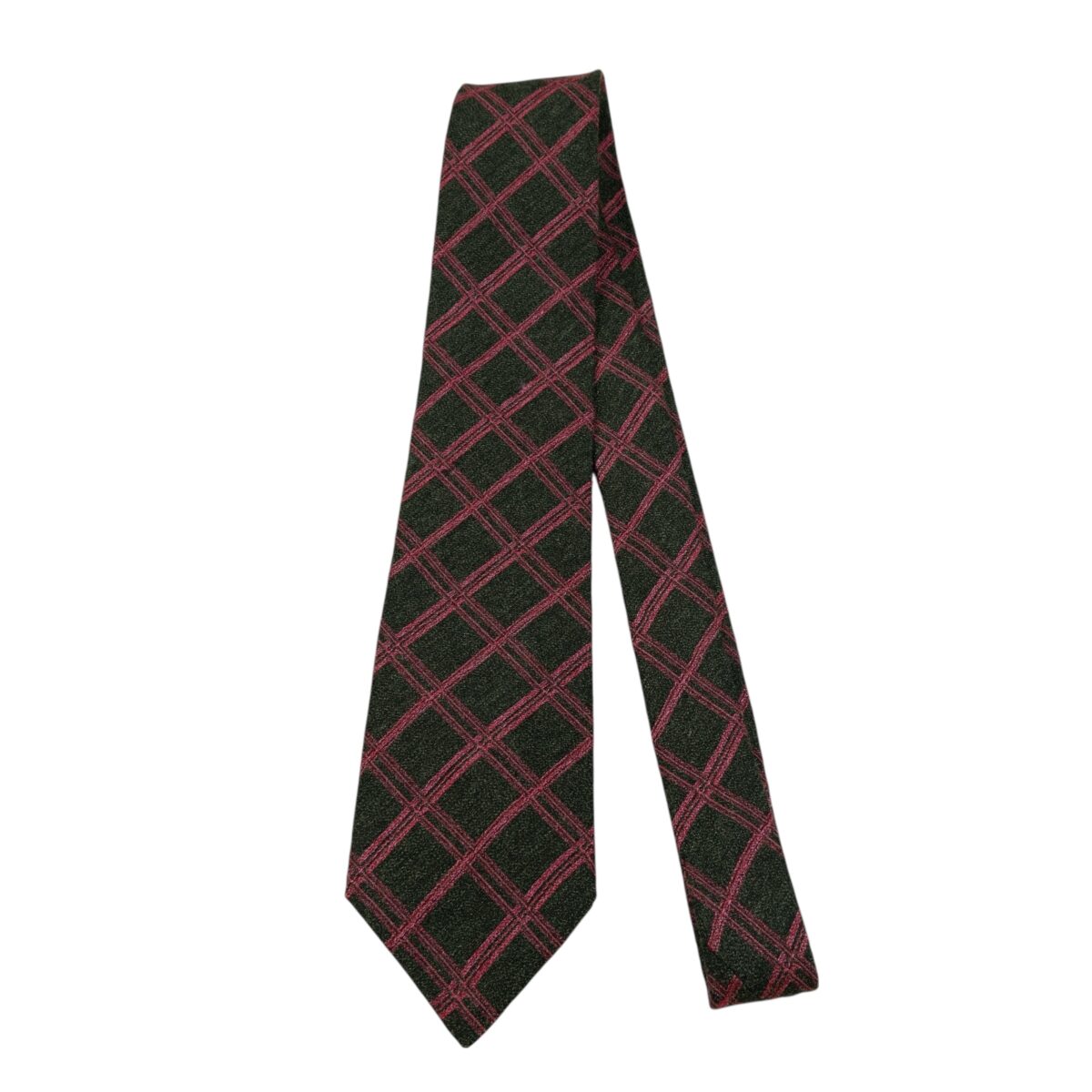 Renoma Tie PE Dark Grey Pink Check Korea (US Import Tax Included) | mesabb clothing Renoma Tie PE Dark Grey Pink Check Korea (US Import Tax Included) มุมที่ 5