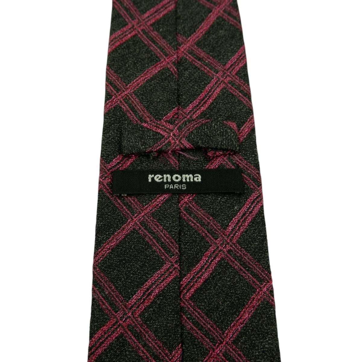 Renoma Tie PE Dark Grey Pink Check Korea (US Import Tax Included) | mesabb clothing Renoma Tie PE Dark Grey Pink Check Korea (US Import Tax Included) มุมที่ 8