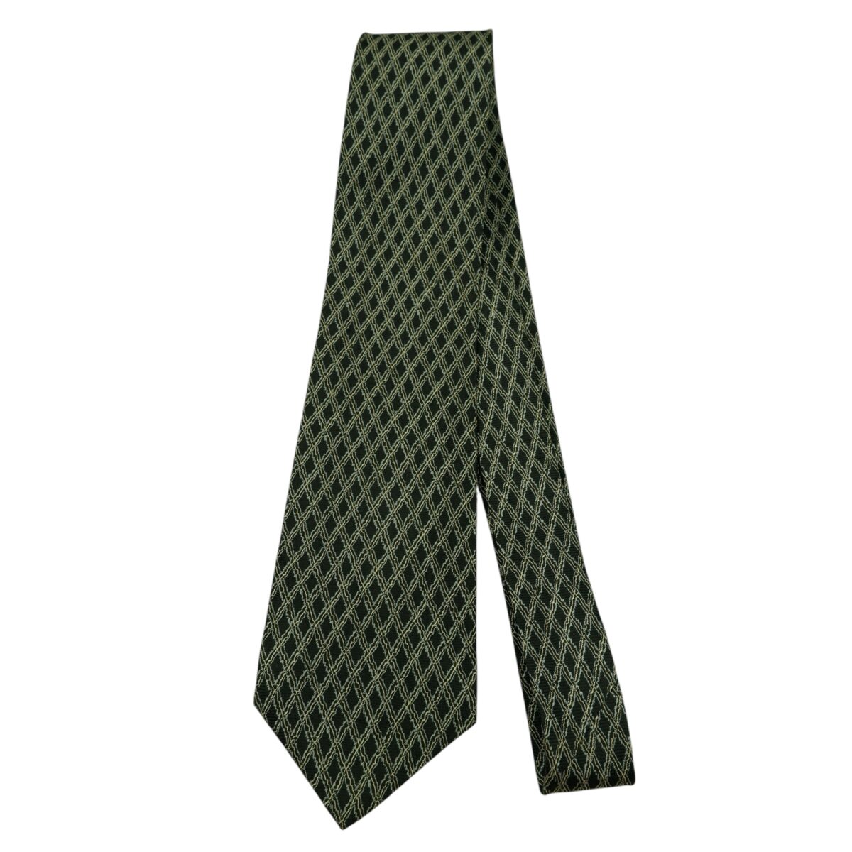 a15933 5 Dunhill Tie Silk Black Check Italy (US Import Tax Included) มุมที่ 5