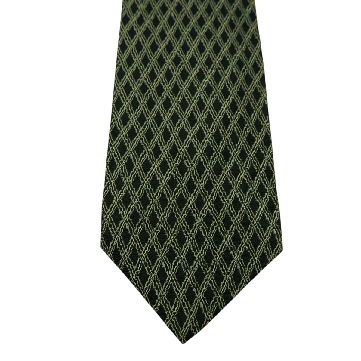 a15933 6 Dunhill Tie Silk Black Check Italy (US Import Tax Included) มุมที่ 6