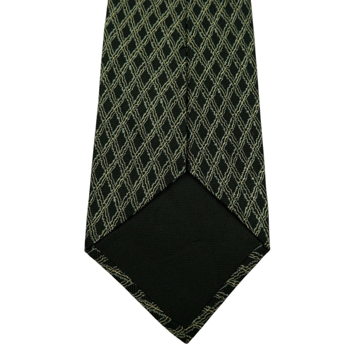 a15933 8 Dunhill Tie Silk Black Check Italy (US Import Tax Included) มุมที่ 8