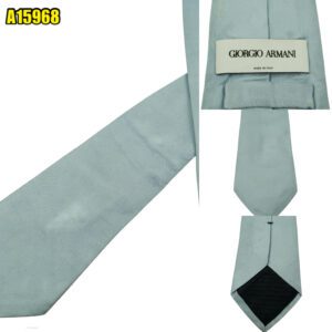 Giorgio Armani Tie Silk Light Blue Italy (US Import Tax Included) มุมที่ 1
