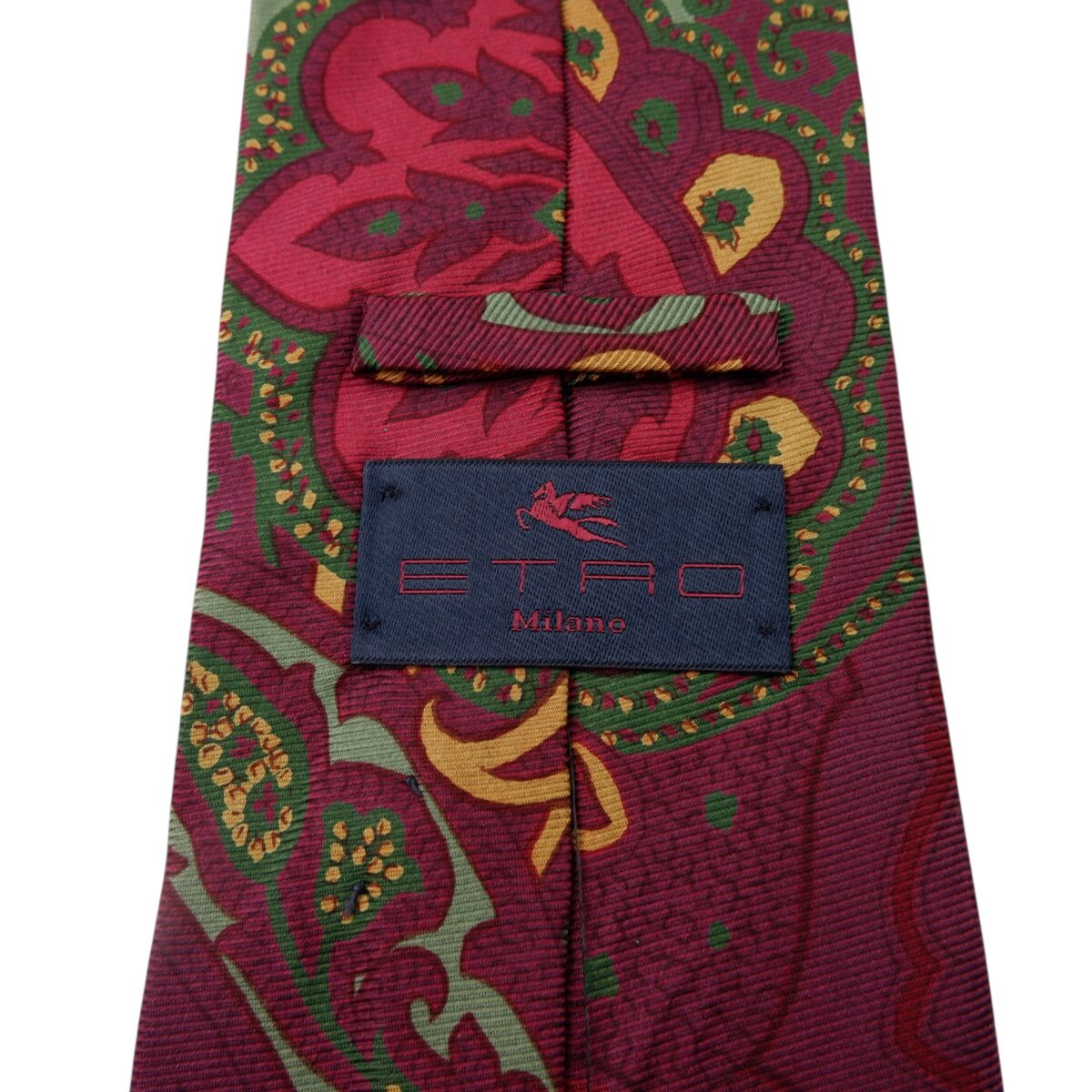 Etro Tie Silk Dark Brown Abstract Italy (US Import Tax Included) | mesabb clothing Etro Tie Silk Dark Brown Abstract Italy (US Import Tax Included) มุมที่ 9