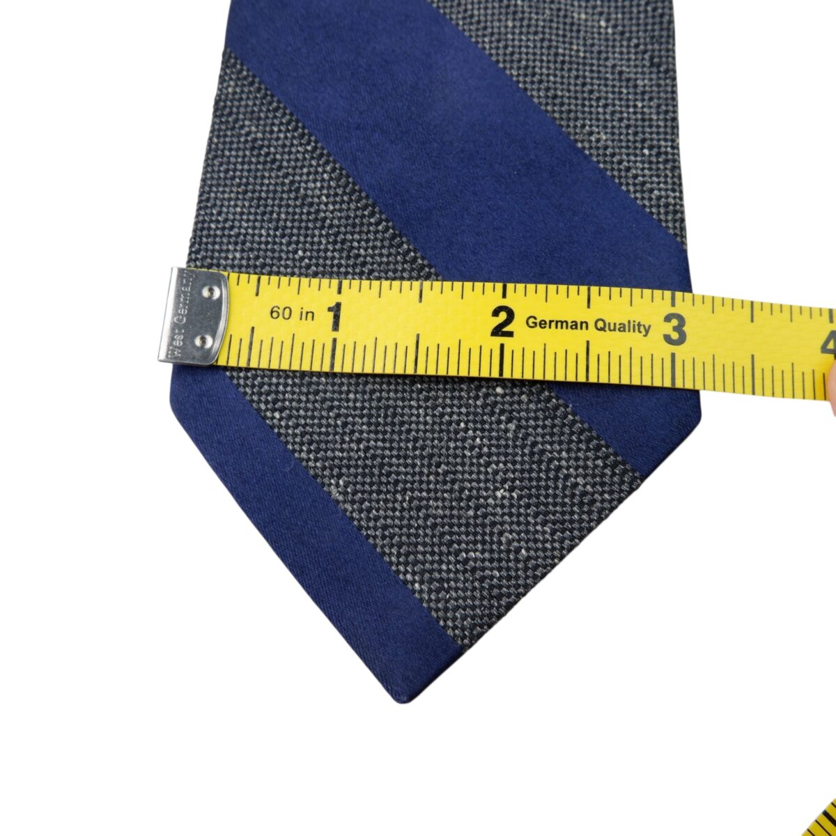 a15972 10 Beams Tie Silk Blue Grey Stripe China (US Import Tax Included) มุมที่ 10