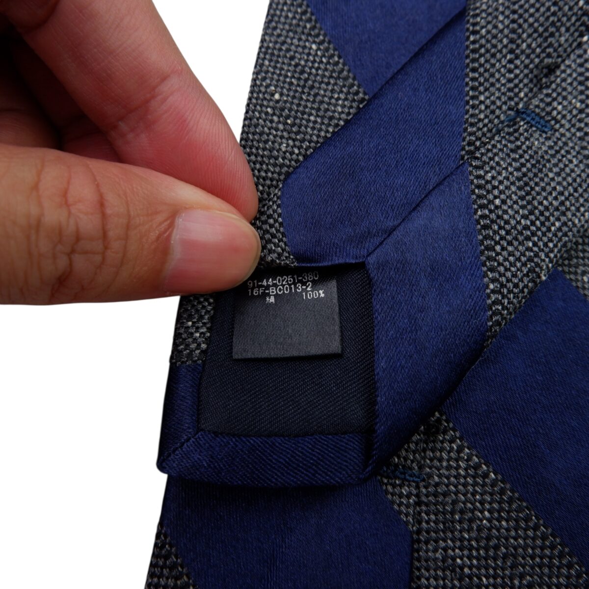 a15972 8 Beams Tie Silk Blue Grey Stripe China (US Import Tax Included) มุมที่ 8