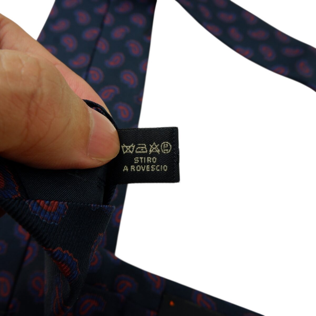 Etro Tie Silk Black Paisley Pattern Italy (US Import Tax Included) | mesabb clothing Etro Tie Silk Black Paisley Pattern Italy (US Import Tax Included) มุมที่ 11