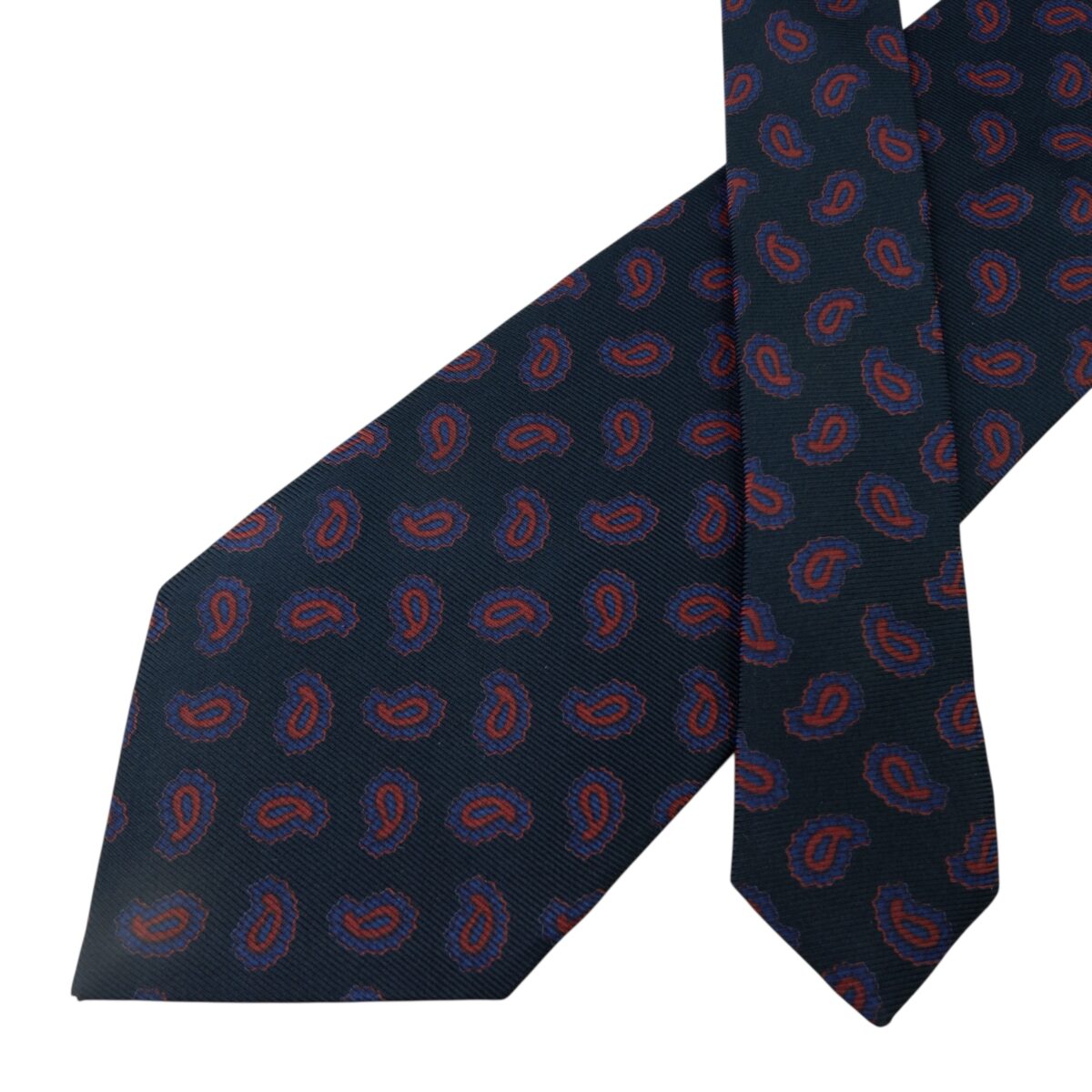 Etro Tie Silk Black Paisley Pattern Italy (US Import Tax Included) | mesabb clothing Etro Tie Silk Black Paisley Pattern Italy (US Import Tax Included) มุมที่ 2