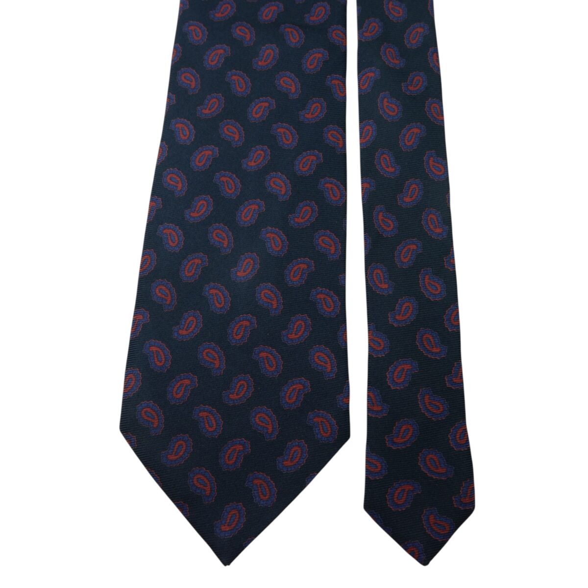 Etro Tie Silk Black Paisley Pattern Italy (US Import Tax Included) | mesabb clothing Etro Tie Silk Black Paisley Pattern Italy (US Import Tax Included) มุมที่ 3