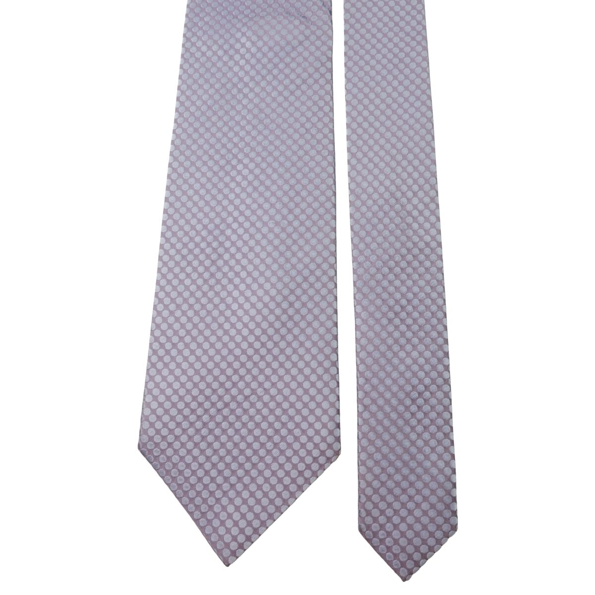 a15991 3 Ermenegildo Zegna Tie Silk Purple Dot Geometric Italy (US Import Tax Included) มุมที่ 3