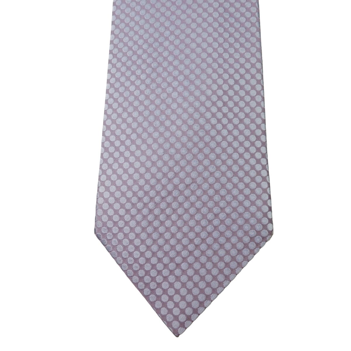 a15991 6 Ermenegildo Zegna Tie Silk Purple Dot Geometric Italy (US Import Tax Included) มุมที่ 6