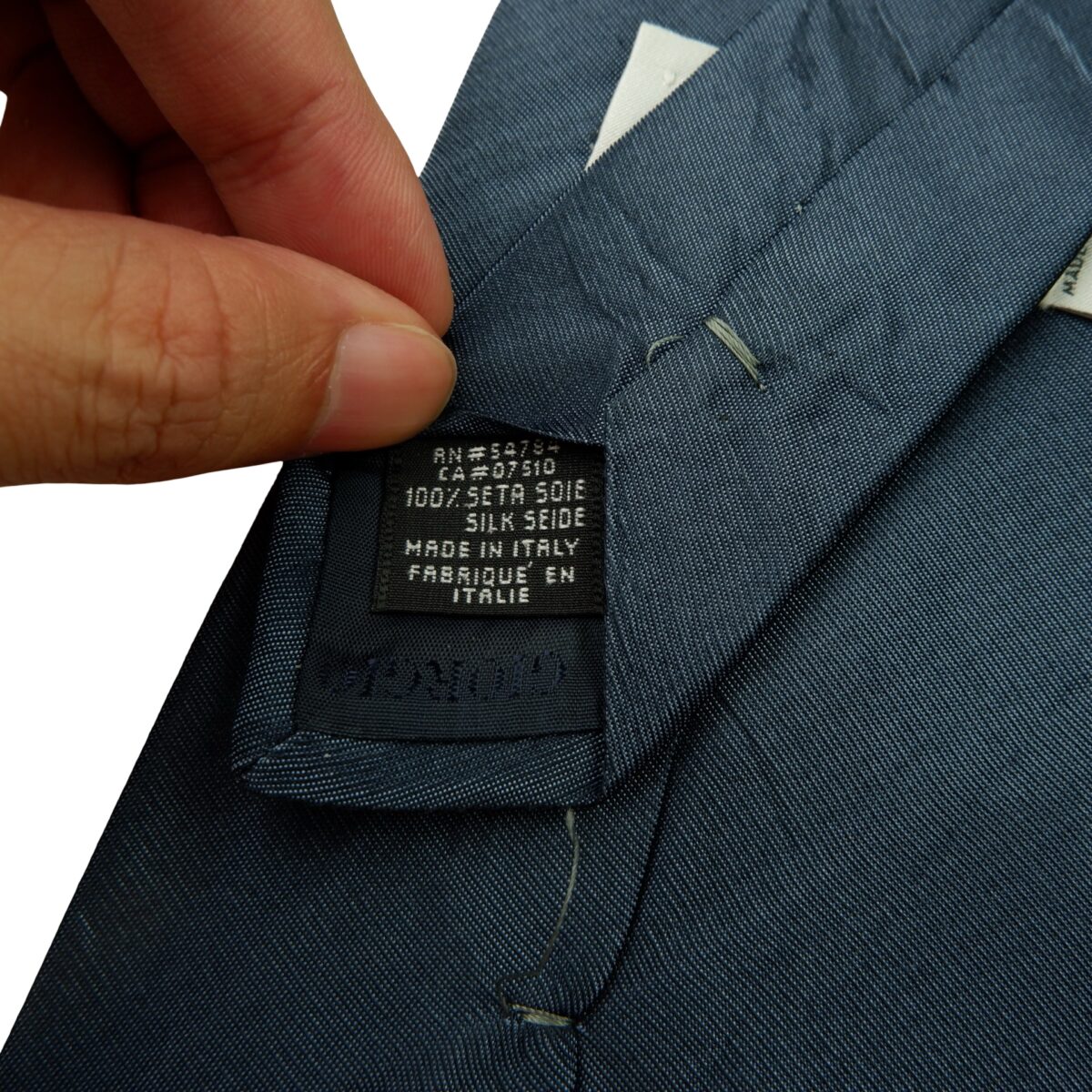 a15993 10 Armani Collezioni Tie Silk Solid Gray Italy (US Import Tax Included) มุมที่ 10