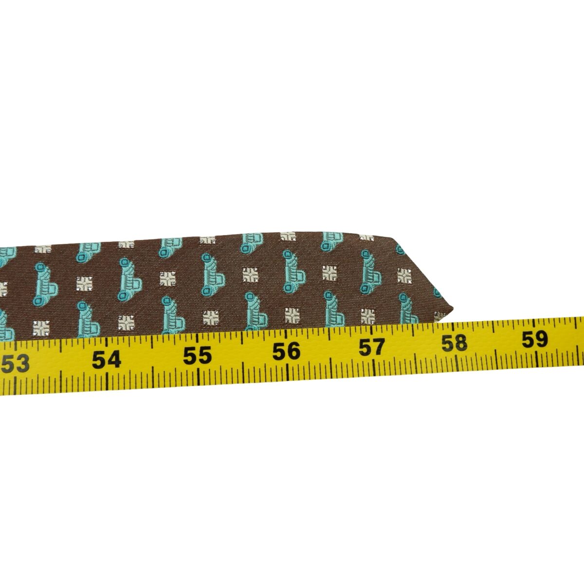 a16003 13 Roberta Di Camerino Tie Silk Brown Car Pattern Korea (US Import Tax Included) มุมที่ 13