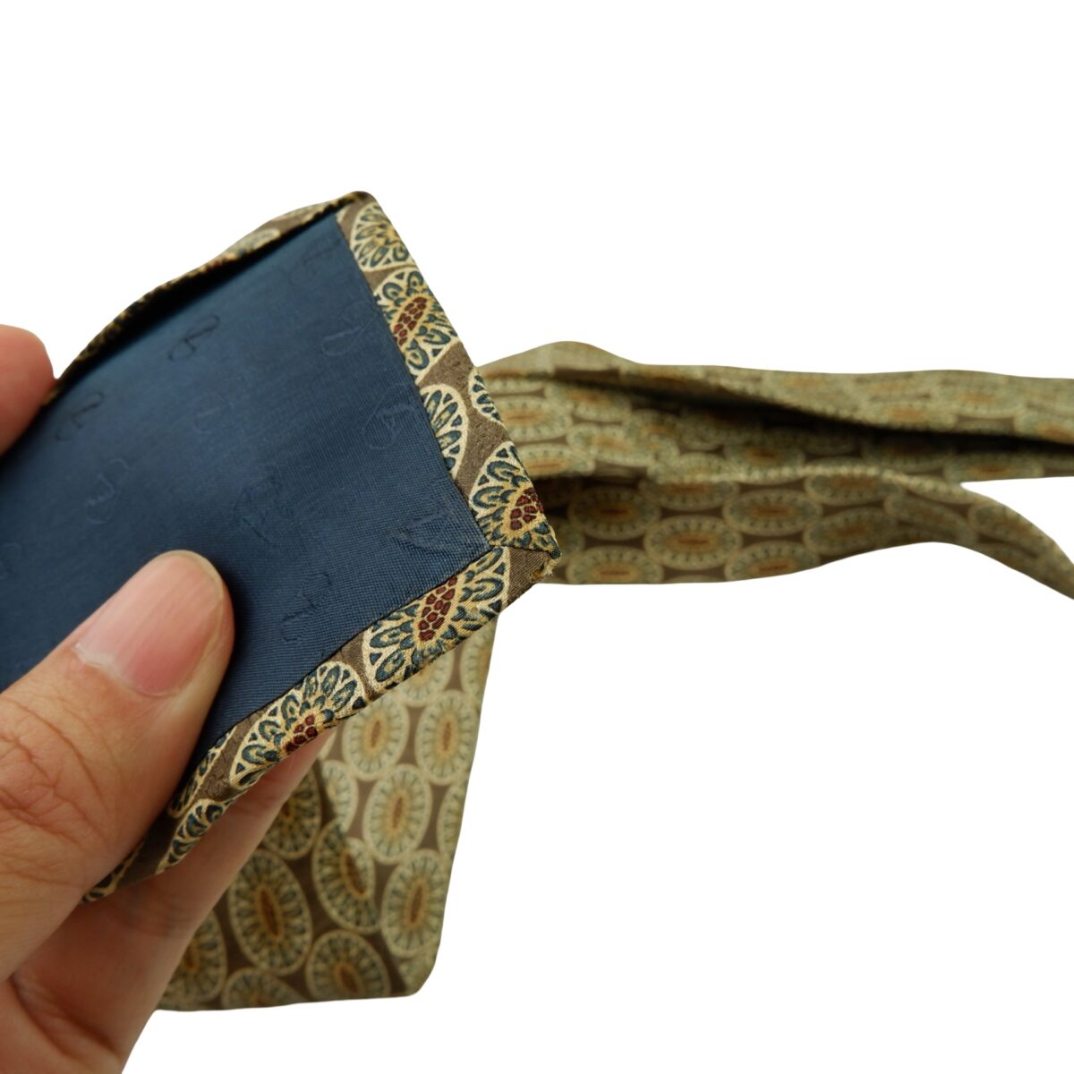 Valentino Tie Silk Brown Geometric Italy (US Import Tax Included) | mesabb clothing Valentino Tie Silk Brown Geometric Italy (US Import Tax Included) มุมที่ 12
