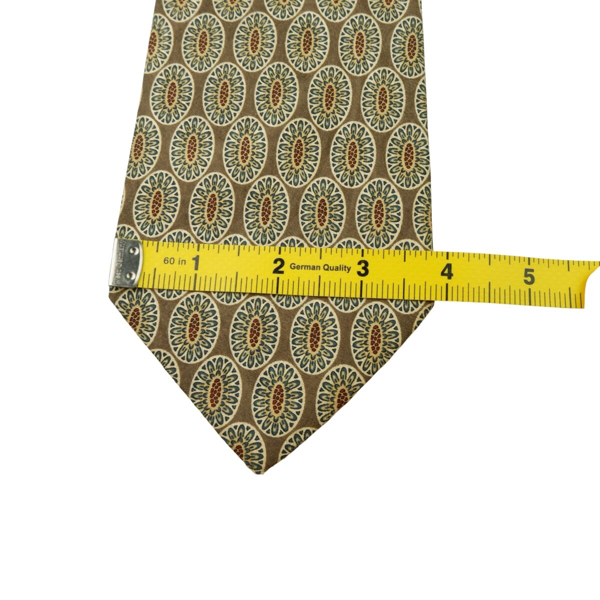 Valentino Tie Silk Brown Geometric Italy (US Import Tax Included) | mesabb clothing Valentino Tie Silk Brown Geometric Italy (US Import Tax Included) มุมที่ 13