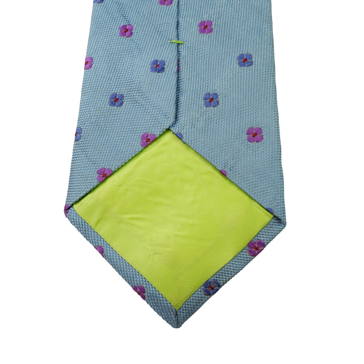 a16009 8 Paul Smith Tie Silk Blue Floral Pattern England (US Import Tax Included) มุมที่ 8