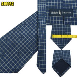 Ralph Lauren Tie Silk Blue Check Japan (US Import Tax Included) มุมที่ 1
