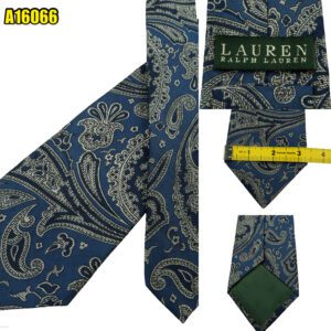 Lauren Ralph Lauren  Tie Silk Blue Paisley Pattern China (US Import Tax Included) มุมที่ 1