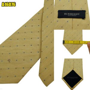 Burberry Tie Silk Cotton Beige Dot Geometric Japan (US Import Tax Included) มุมที่ 1