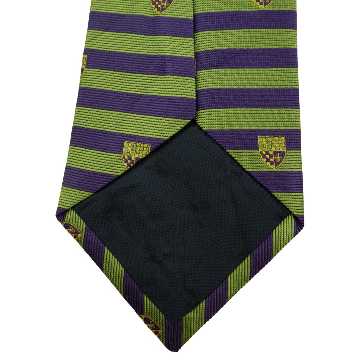 a16077 9 Brooks Brothers Tie Silk Green Purple Stripe Badge USA (US Import Tax Included) มุมที่ 9