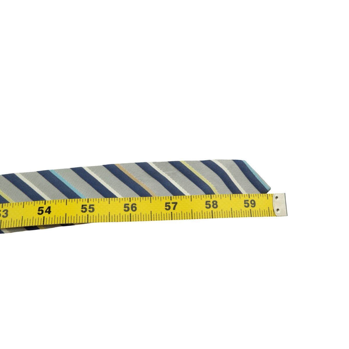 a16094 14 Hugo Boss Tie Silk Gray Blue Stripe Italy (US Import Tax Included) มุมที่ 14