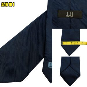 Dunhill Tie Silk Black Stripe England (US Import Tax Included) มุมที่ 1